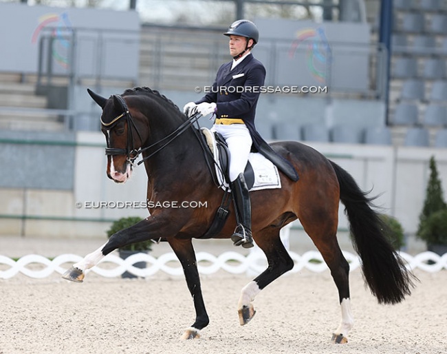 Henri Ruoste and Quentano at the 2024 CDI Aachen Festival 4 Dressage :: Photo © Astrid Appels
