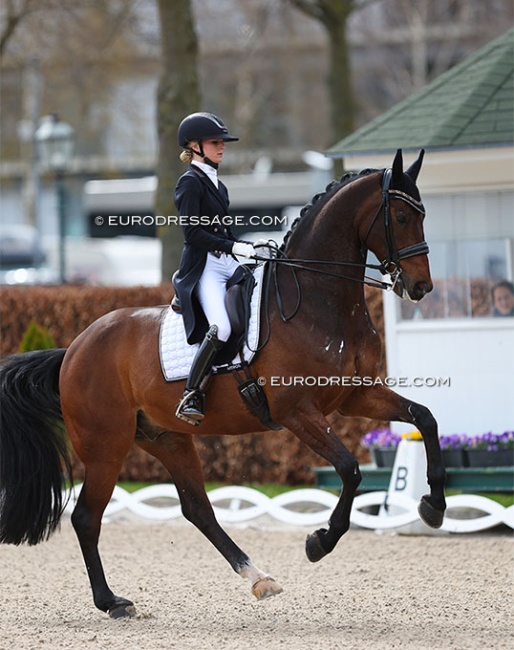 Jette de Jong and Indini at the 2023 CDI Aachen Festival 4 Dressage :: Photo © Astrid Appels