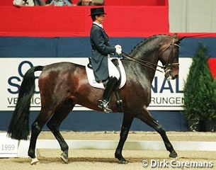 Ulla Hakanson and Flyinge Bobby at the 1999 World Cup Finals :: Photo © Dirk Caremans