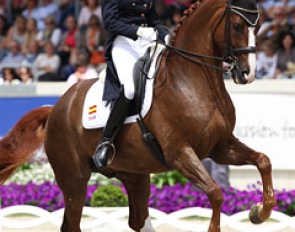 Beatriz Ferrer-Salat on Delgado at the 2012 CDIO Aachen :: Photo © Astrid Appels