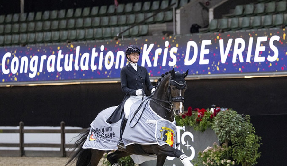 Kris de Vries and Lexington at the 2026 CDI Lier :: Photo © Digishots