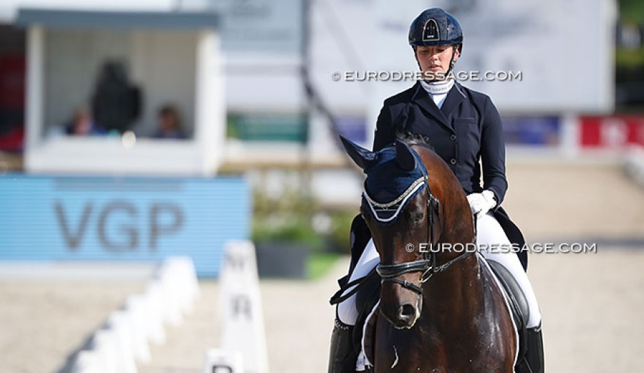 Marsja Dijkman and Beaujolais at the 2026 CDIO Lier :: Photo © Astrid Appels