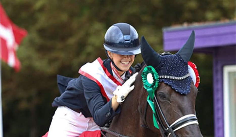 Ida Bøllingtoft Asmussen and Gozzip win the junior division at the 2026 Danish Junior/Young Riders Championships :: Photo © Ridehesten
