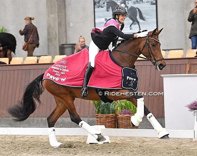 Valerie B, Lyngbjergs St. Paris, Danciero, Everian L Win 2022 Danish Young Horse Championships