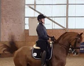 Malin Nilsson schooling Chupa Chup AS at the 2017 CDN Ankum