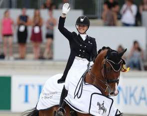 Anne Meulendijks and Avanti at the 2017 CDIO-U25 Aachen :: Photo © Astrid Appels