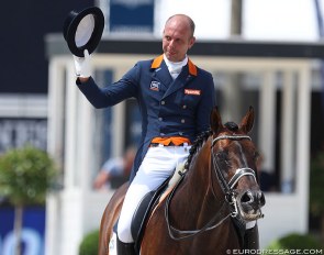 Hans Peter Minderhoud and Johnson at the 2017 CDIO Rotterdam :: Photo © Astrid Appels