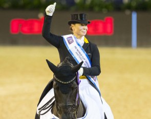 Isabell Werth and Weihegold win the 2018 World Cup qualifier in Amsterdam :: Photo © Digishots