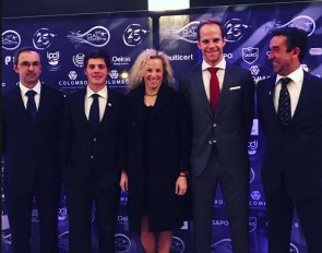 Ricardo Ramalho, Vasco Mira Godinho, Maria Caetano, Boaventura Freire and Daniel Pinto at the 2018 Portuguese Sports Gala in Estoril