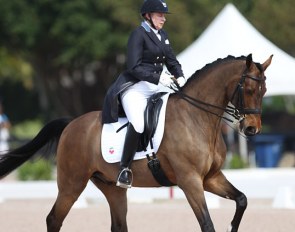 Margaret Duprey competing Ehrendorf at the 2018 CDN Wellington :: Photo © Astrid Appels