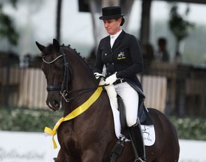 Melissa Taylor and Ansgar at the 2018 CDI 5* Wellington in February :: Photo © Astrid Appels