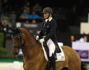 Mary Hanna and Calanta at the 2018 CDI-W 's Hertogenbosch :: Photo © Astrid Appels