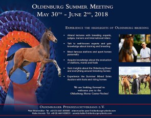 2018 Oldenburg Summer Meeting - Don't Miss This Breeders Course