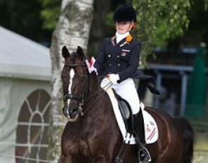 Suzanne van de Ven on Donna Gracia at the 2012 European Junior Riders Championships :: Photo © Astrid Appels