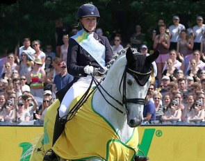 Emma Kanerva wins the 2018 Hamburg Dressage Derby :: Photo © LL-foto