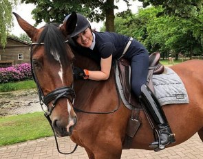 Akane Kuroki and Batuta at their training base, Bartels Academy, in Hooge Mierde, The Netherlands