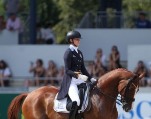 Marina Mattsson and Quatermain at the 2018 CDIO-U25 Aachen :: Photo © Astrid Appels