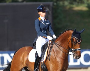 Daphne van Peperstraten and Cupido at the 2018 European Junior Riders Championships :: Photo © Astrid Appels