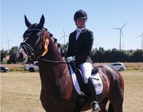 Carolin Brandt and De Sandro at the 2018 CDN Erbes-Budesheim