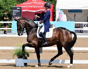 Charlotte Dujardin and Mount St. John Freestyle at the 2018 CDI Hartpury :: Photo © Hartpury