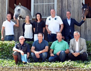 Team Leudelange  Row top from left: Sascha Schulz, Helena Bicker, Nina Klemann, Claude Klemann, Christof Umbach Row below from left.: Patrice Mourruau, Jos Sunnen, Rol Mathay and as a representative of the community Leudelange Jean-Paul Sunnen