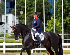 Regina Isachkina wins the World Cup Qualifier at the 2018 CDI-W Sopot :: Photo © Joanna Kruk