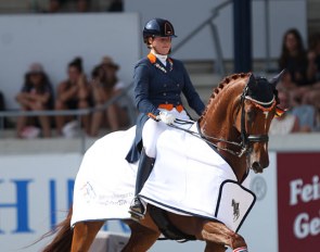 Jeanine Nieuwenhuis and TC Athene won the 2018 CDIO-U25 Aachen :: Photo © Astrid Apples