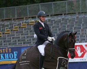 Frederic Wandres on Zucchero at the 2018 Bundeschampionate:: Photo © LL-foto