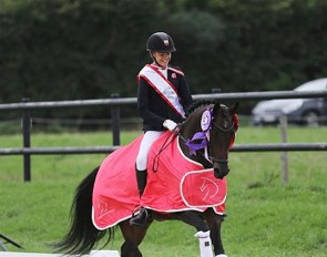 Alexander Yde Helgstrand and Claire win the 2018 Danish Pony Championships :: Photo © Ridehesten