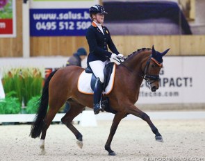 Sanne van der Pols and Orchid's Syria at the 2018 CDI Lier :: Photo © Astrid Appels