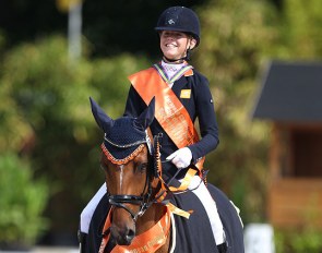 Sanne Buijs and Happy Feet win the 2017 European Children Championships :: Photo © Astrid Appels