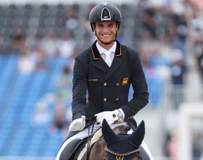 Juan Matute Guimon and Quantico Ymas at the 2018 World Equestrian Games :: Photo © Astrid Appels