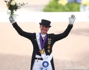 Isabell Werth wins Grand Prix Special Gold at the 2018 World Equestrian Games :: Photo © Astrid Appels