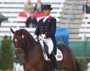 Carl Hester and Liebling at the 2010 World Equestrian Games :: Photo © Astrid Appels