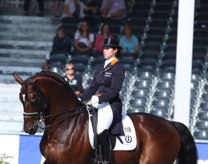 Marrigje van Baalen and Kigali in the Under 25 class that was held during the 2011 European Dressage Championships in Rotterdam :: Photo © Astrid Appels