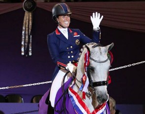 Dujardin and Florentina at the 2018 HOYS Dressage Future Elite Championship :: Photo © Julian Portch