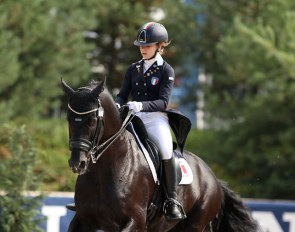 Alice Campanella and Chin Chan K at the 2018 European Junior Riders Championships :: Photo © Astrid Appels