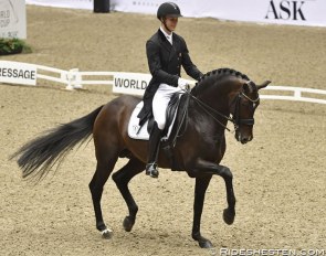 Denmark’s Daniel Bachmann Andersen and Blue Hors Zack won the first leg of the new Dressage World Cup 2018/2019 Western European League season on home ground in Herning :: Photo © Ridehesten