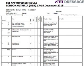 The new shortened Grand Prix test for 2018 CDI-W London