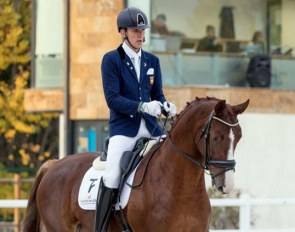 Juan Manuel Acosta Ponce and the 4-year old Donana TR at the 2018 Spanish YH Championships :: Photo © Lily Forado