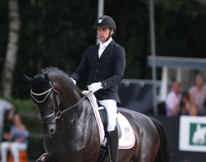 Andreas Helgstrand and Zhaplin Langholt at the 2018 World Young Horse Championship :: Photo © Astrid Appels