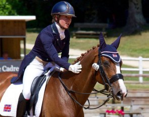 Victoria Maw and Bon Rouge at the 2015 CDI Pompadour