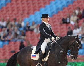 Tatiana Miloserdova and Awakening riding for Russia at the 2017 European Championships in Gothenburg :: Photo © Astrid Appels