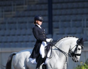 Katrien Verreet and Galliani Biolley at the 2018 CDI Aachen Dressage Days :: Photo © Astrid Appels