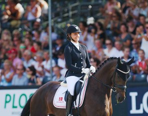 Victoria Vallentin and Straight Horse Ascenzione at the 2018 World Young Horse Championships :: Photo © Astrid Appels