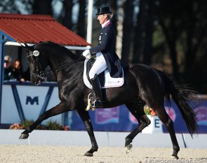 Bernadette Brune and Di Magic OLD at the 2015 CDI Vidauban :: Photo © Astrid Appels