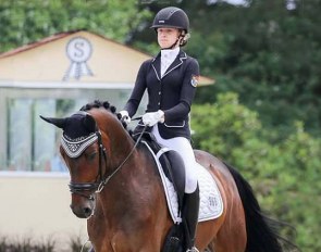 Anabel Huther on Fürst Fidell at the 2018 CDIO-PJYR Hagen :: Photo © LL-foto