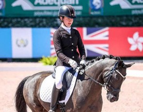 Tori Belles on Prince Z competing at the 2018 CDI Wellington :: Photo © Sue Stickle