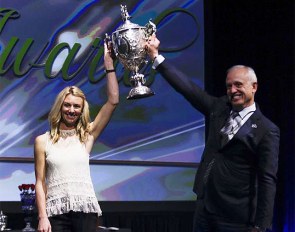 Laura Graves and US Equestrian President Murray Kessler :: Photo © Taylor Pence