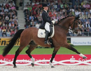 Victoria Max-Theurer and Falcao at the 2006 World Equestrian Games in Aachen :: Photo © Astrid Appels